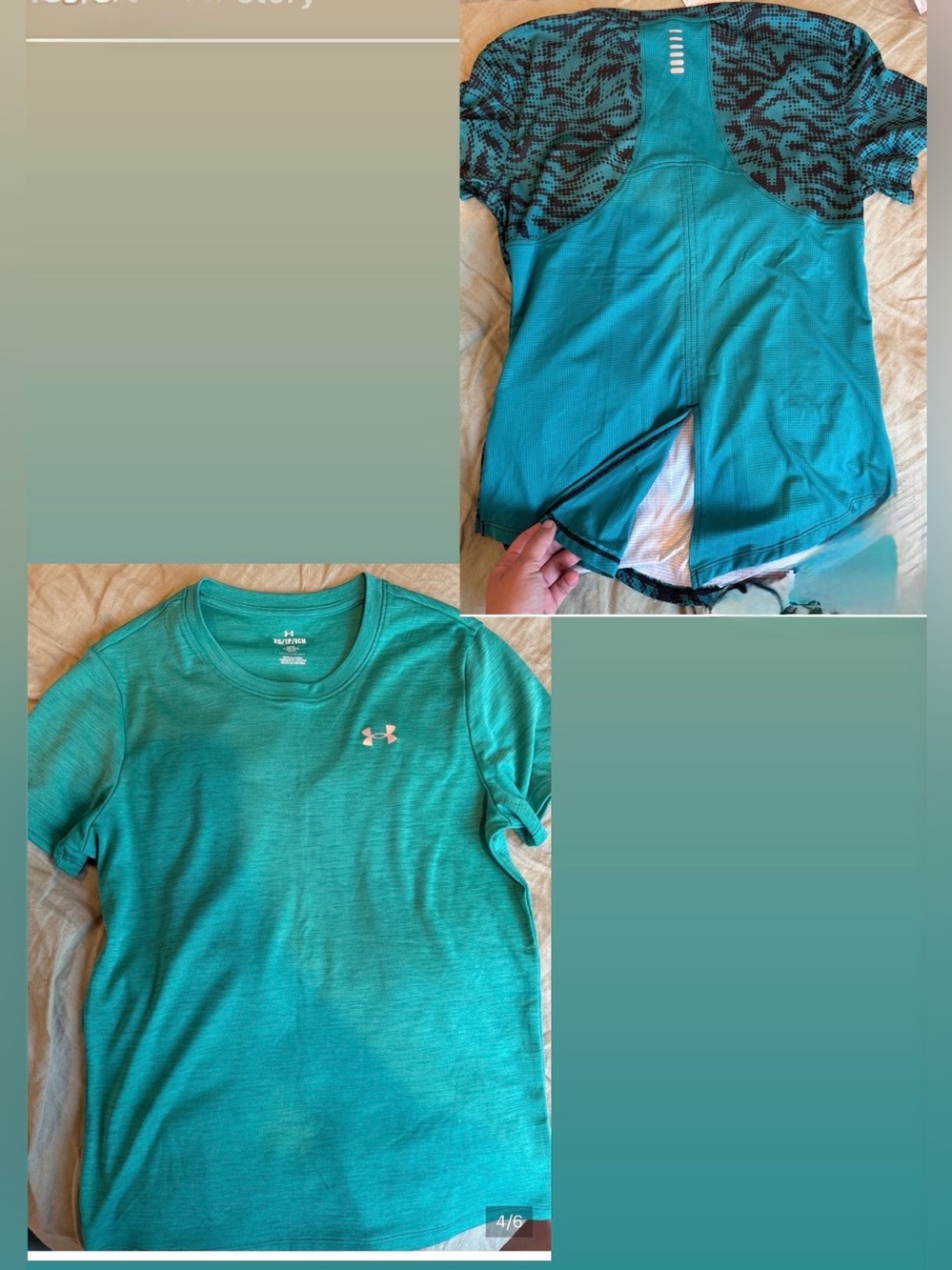 2 under armor workout shirts
